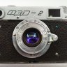 Купить Фотоаппарат пленочный "ФЭД-2" с объективом ФЭД f3.5/50, металл, стекло, Харьковский машиностроительный завод им. Дзержинского (ФЭД), СССР, 1955-1970 гг.