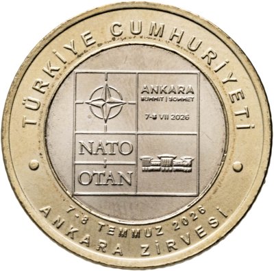 купить Турция 5 лир 2026 "Саммит НАТО, Турция 2026"