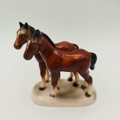 купить Статуэтка "Пара лошадей", фаянс, роспись, Германия, 1941-1958 гг.