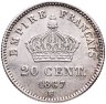 Купить Франция 20 сантимов (centimes) 1867 ВВ