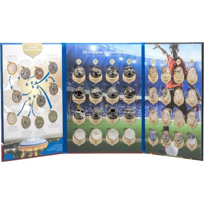 купить Официальный набор жетонов Чемпионата мира по футболу FIFA 2018 в России (46 жетонов в альбоме)