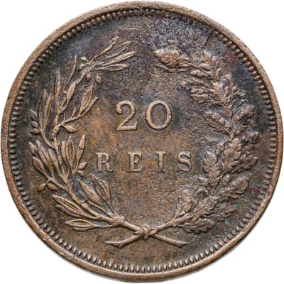 купить Португалия 20 реалов (рейс, reis) 1891 Без отметки монетного двора