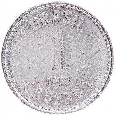 купить 1 крузадо 1988 Бразилия