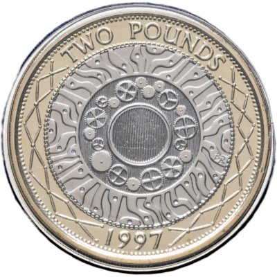 купить Великобритания 2 фунта 2022 "25 лет биметаллической монете 2 фунта" в буклете