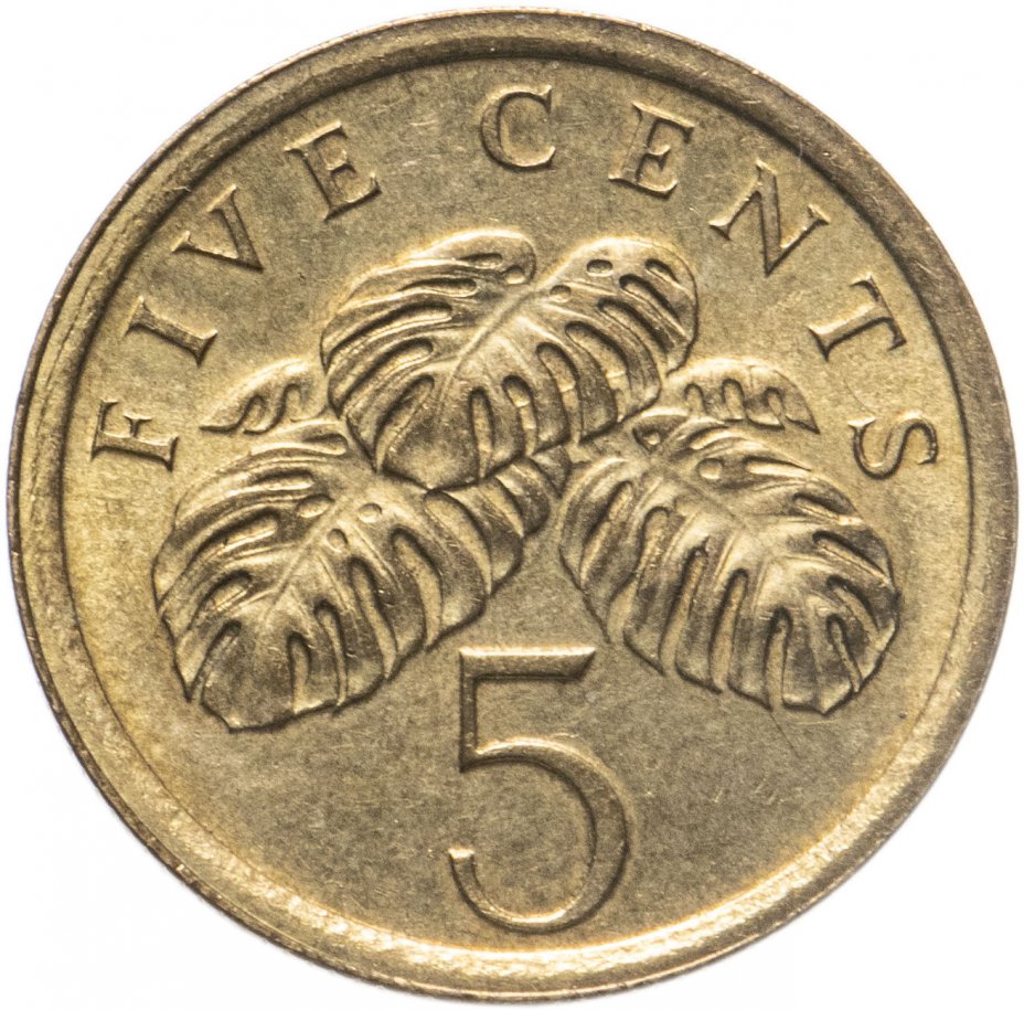 купить Сингапур 5 центов (cents) 1985-1988 высокий щит