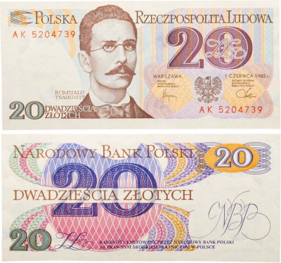 купить Польша 20 злотых 1982