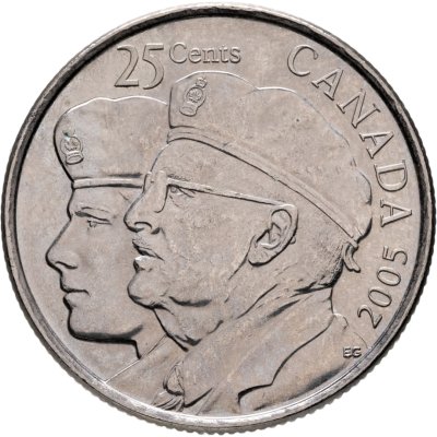 купить Канада 25 центов (cents) 2005 "Год Ветеранов"