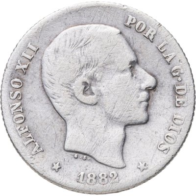 купить Филиппины 20 сентимо 1882