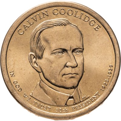 купить США 1 доллар 2014 "30-й президент США - Калвин Кулидж", знак монетного двора "Р" - Филадельфия