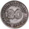 Купить Стрейтс Сетлментс 20 центов (cents) 1927