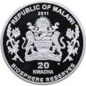 Купить Малави 20 квач 2011 "Национальный парк Беловежская пуща" с сертификатом