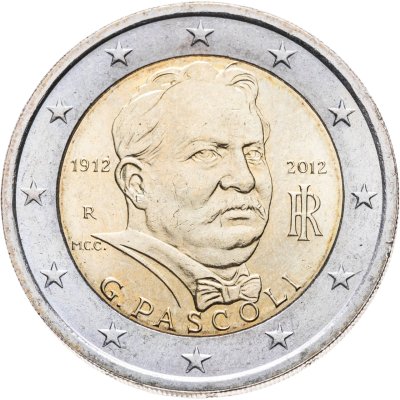 купить Италия 2 евро 2012 "100 лет со дня смерти Джованни Пасколи"