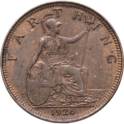 купить Великобритания 1 фартинг (farthing) 1926