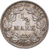 Купить Германия 1/2 марки (mark) 1916 A знак монетного двора: "A" - Берлин, в слабе Монетник.ру MS64