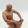 Купить Статуэтка «Самсон, раздирающий пасть льва» (по мотивам одноименного фонтана в дворцово-парковом ансамбле «Петергоф»), металл, литье, СССР, 1970-1990 гг.