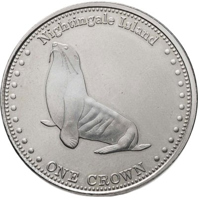 купить Тристан-да-Кунья 1 крона 2011 "Субтропический морской котик (остров Найтингейл)"
