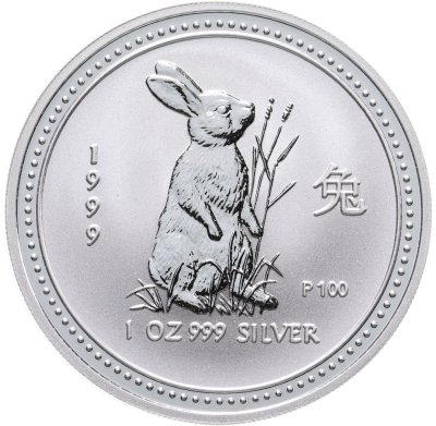 купить Австралия 1 доллар 1999 "Восточный календарь. Год Кролика - лунар"