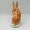Купить [Раннее клеймо] Статуэтка "Боксёр", скульптор В.С. Драчинская, автор росписи И.И. Ризнич, фарфор, роспись, золочение, Ленинградский фарфоровый завод (ЛФЗ), СССР, 1945-1950 гг.