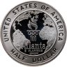 Купить США 50 центов (1/2 доллара, half dollar) 1995 "XXVI летние Олимпийские Игры, Атланта 1996 - Баскетбол"