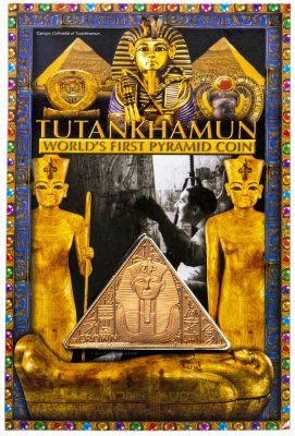 купить Остров Мэн 1 крона 2008 "Тутанхамон- Маска смерти" (в коинкарте)