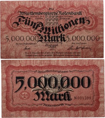 купить Германия [Веймарская респ.] 5000000 марок 1923