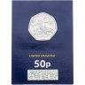 Купить Великобритания 50 пенсов 2024 "Гиганты ледникового периода - Большерогий олень"