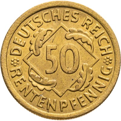 купить Германия 50 рентенпфеннигов 1924 A