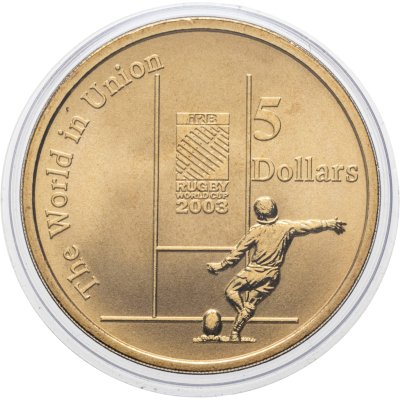 купить Австралия 5 долларов 2003 "Чемпионат мира по регби 2003, Сидней"