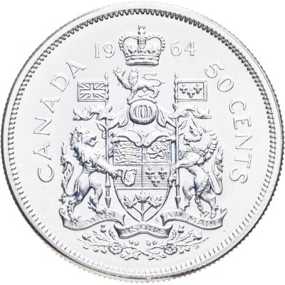 купить Канада 50 центов (cents) 1964
