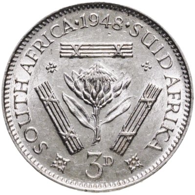 Купить ЮАР 3 пенса (pence) 1948