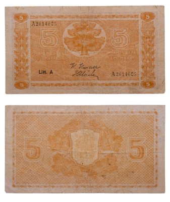 купить Финляндия 5 марок 1945