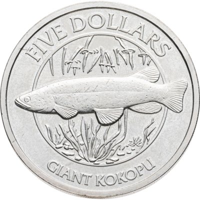 купить Новая Зеландия 5 долларов (dollars) 2003 Гигантская галаксия