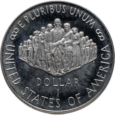 купить США 1 доллар (dollar) 1987 S "200 лет Конституции США", знак монетного двора "S" - Сан-Франциско