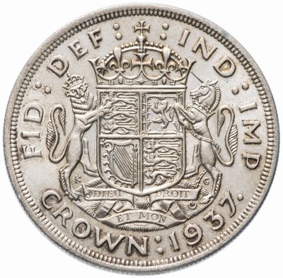 купить Великобритания 1 крона (crown) 1937 "Коронация Короля Георга VI"