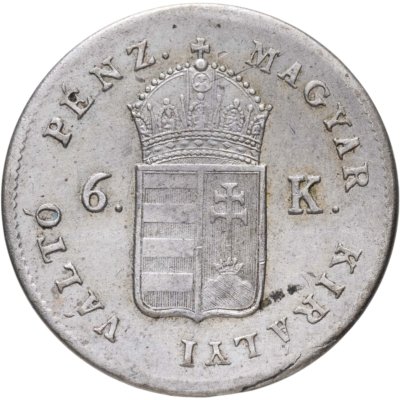 купить Венгрия 6 крейцеров 1849