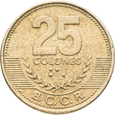 купить Коста-Рика 25 колонов (colones) 2001
