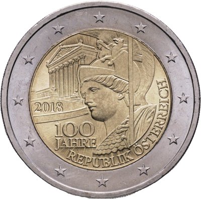 купить Австрия 2 евро (euro) 2018 "100 лет Австрийской Республике"