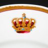 Купить Тарелка с монограммой под королевской короной, фарфор, крытье, роспись, золочение, цировка, Martial Redon, Франция, 1882-1896 гг.