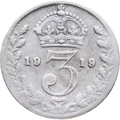 купить Великобритания 3 пенса (pence) 1919