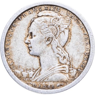 купить Французская Экваториальная Африка 1 франк (franc) 1948