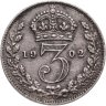 Купить Великобритания 3 пенса (pence) 1902