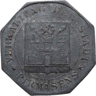 купить Германия "Пирмазенс" 10 пфеннигов 1917 нотгельд