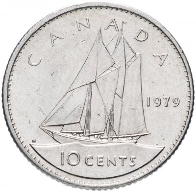купить Канада 10 центов (cents) 1979