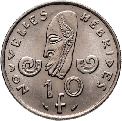 купить Новые Гебриды 10 франков (francs) 1975