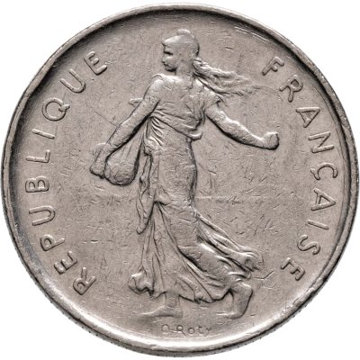 купить Франция 5 франков (francs) 1971