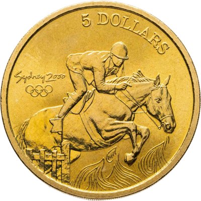 купить Австралия 5 долларов 2000 Олимпийские игры в Сиднее - Конный спорт