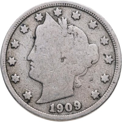 купить США 5 центов (cents) 1909 Liberty Nickel