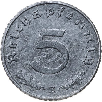 купить Германия, Третий рейх 5 рейхспфеннигов (reichspfennig) 1944, двор Е