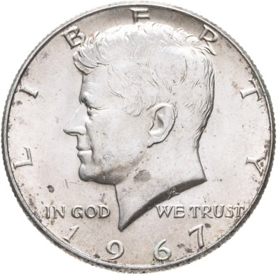 купить США 50 центов (1/2 доллара, half dollar) 1967 Kennedy Half Dollar (Кеннеди)