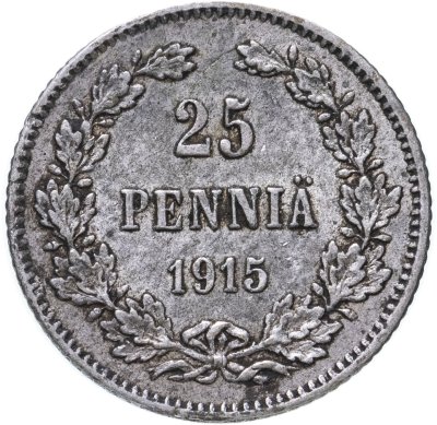 Купить 25 пенни (pennia) 1915 S